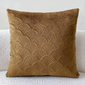 Housse de coussin à motif éventail – 45 × 45 cm